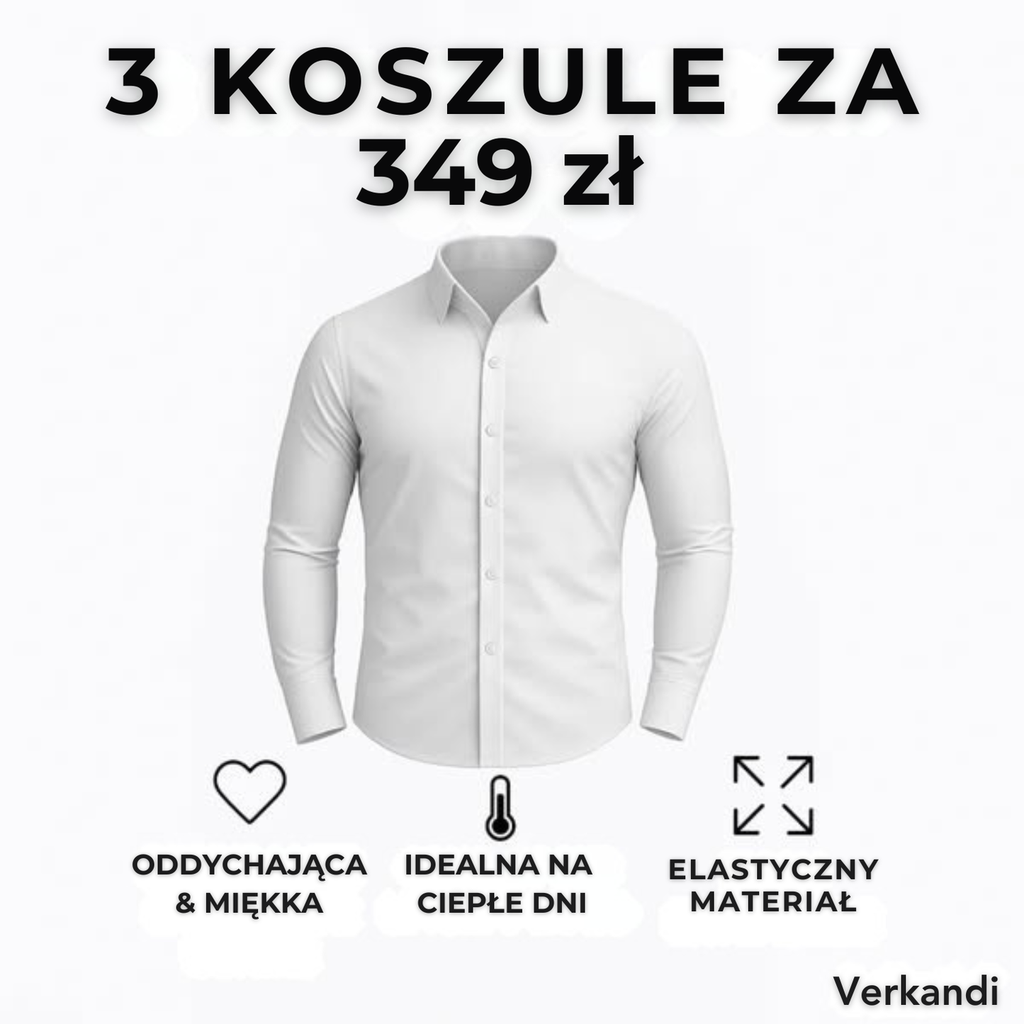 Odporna na zagniecenia, dopasowana koszula