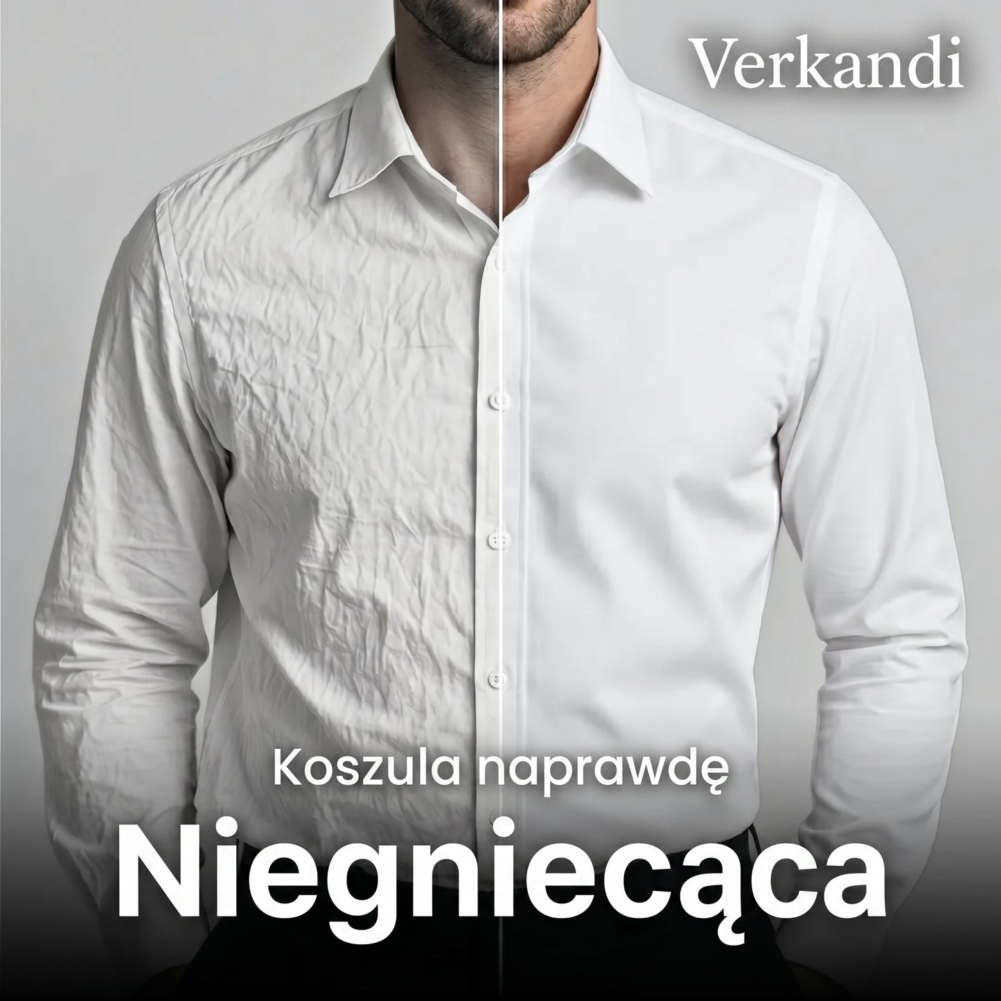 Koszula Slim-Fit niewymagająca prasowania - Verkandi