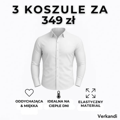 Odporna na zagniecenia, dopasowana koszula
