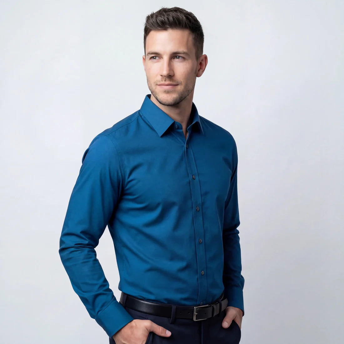 Koszula Slim-Fit niewymagająca prasowania - Verkandi